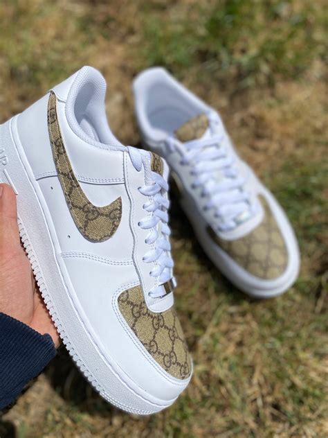 custom nike air force gucci